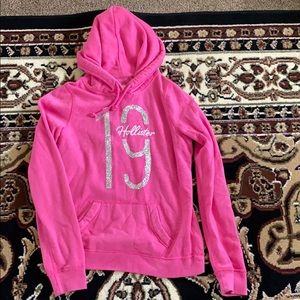 Pink Hollister hoodie